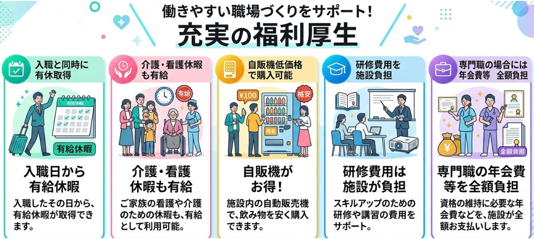充実の福利厚生